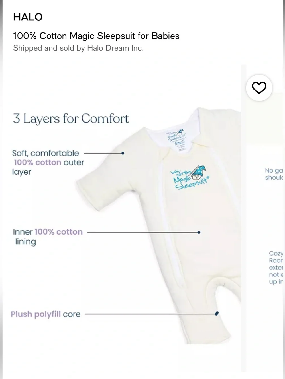 Halo Baby Magic Sleepsuit in Mint Green with White Trim Size 3-6 m BNWOT